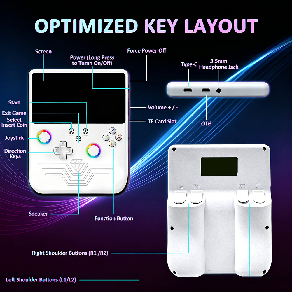 Retro Gaming System - R60MAX Retro Handheld Game Console 5
