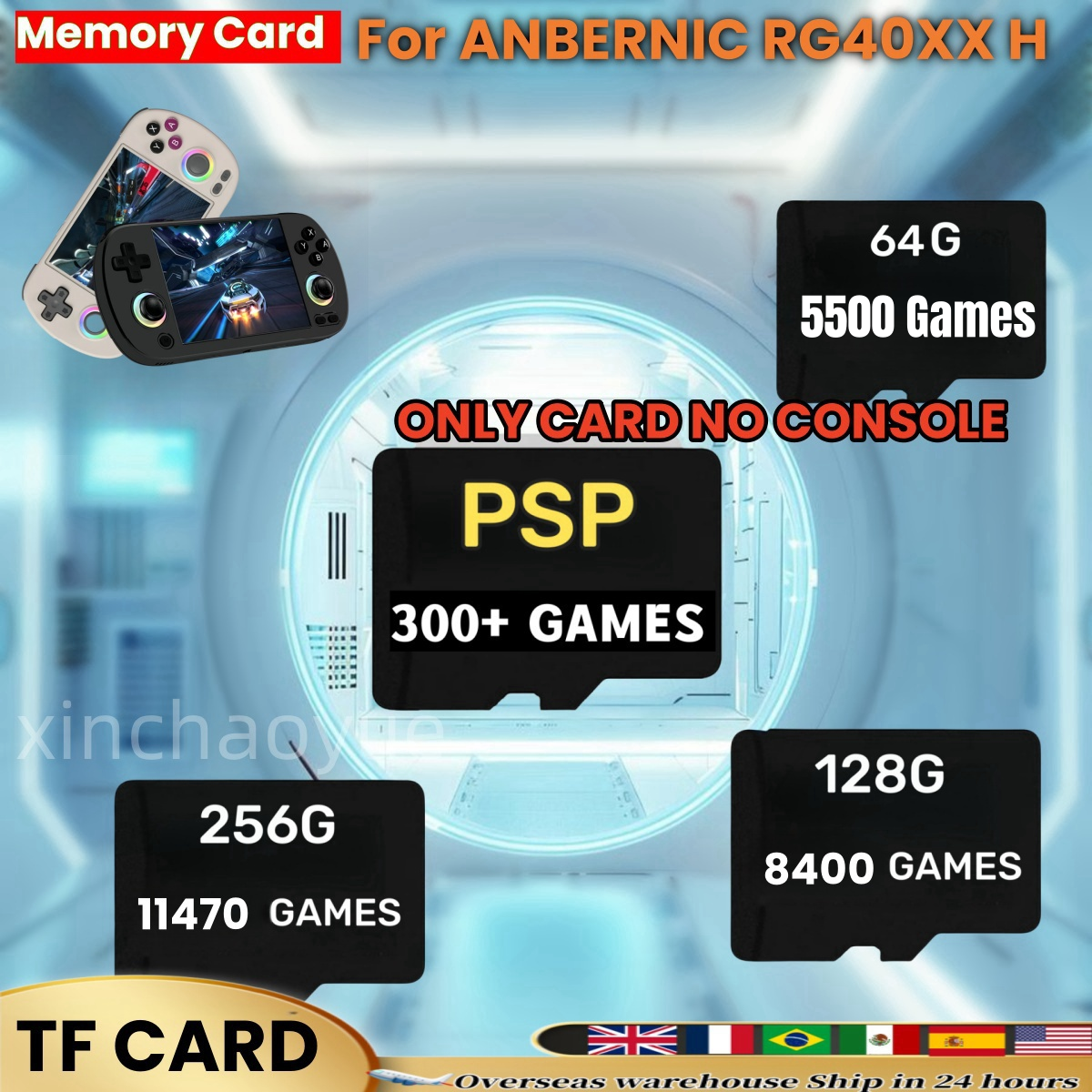 Retro Gaming System - For Anbernic RG40XX H Game TF