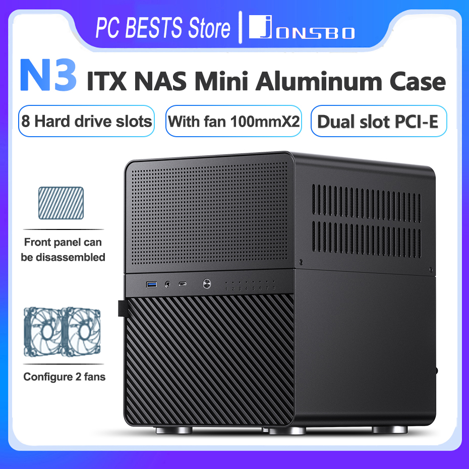 Retro Gaming Cabinet - Jonsbo N3 NAS ITX Mini Case