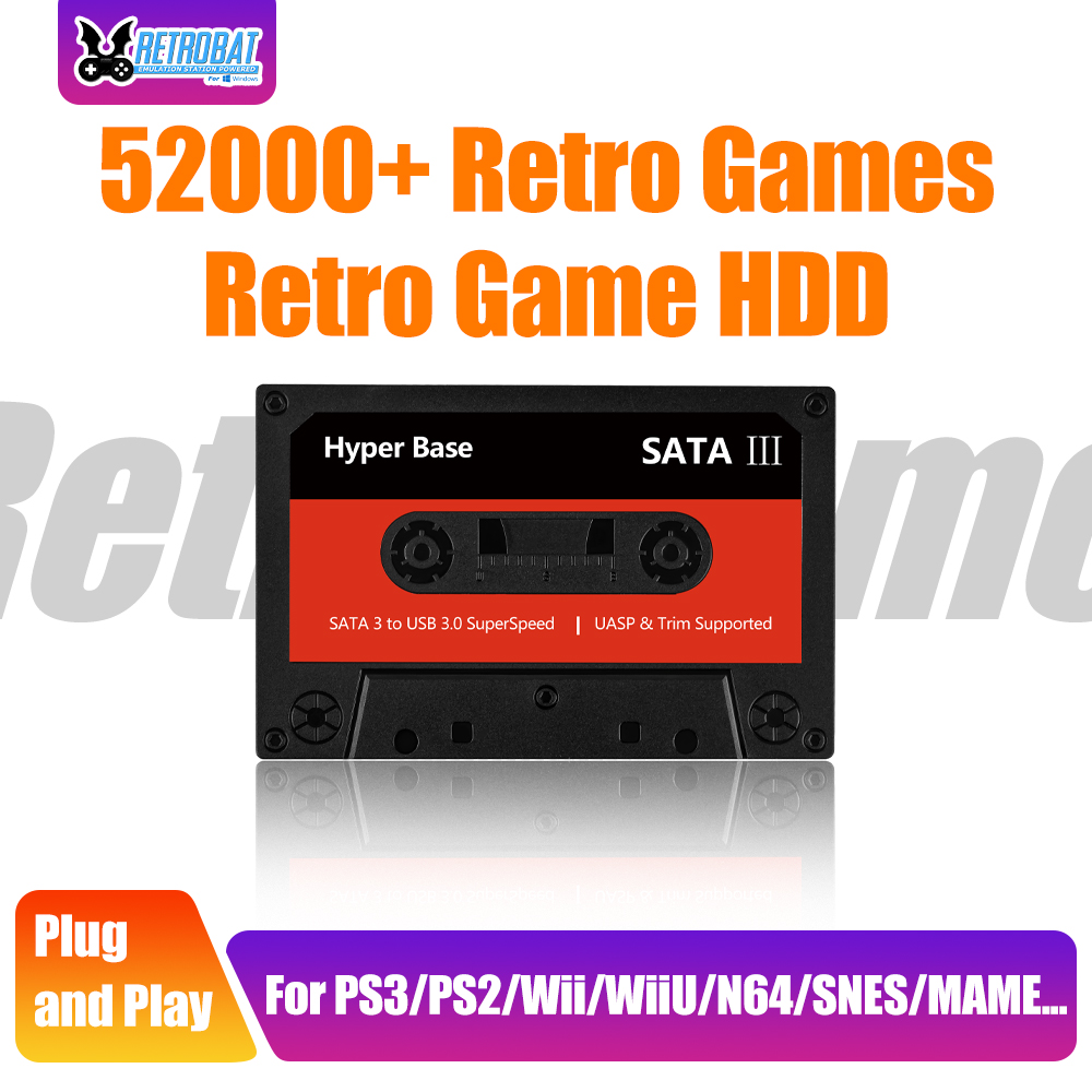 Retro Gaming For Windows - 500GB/2TB Gaming HDD Batocera Retro Game