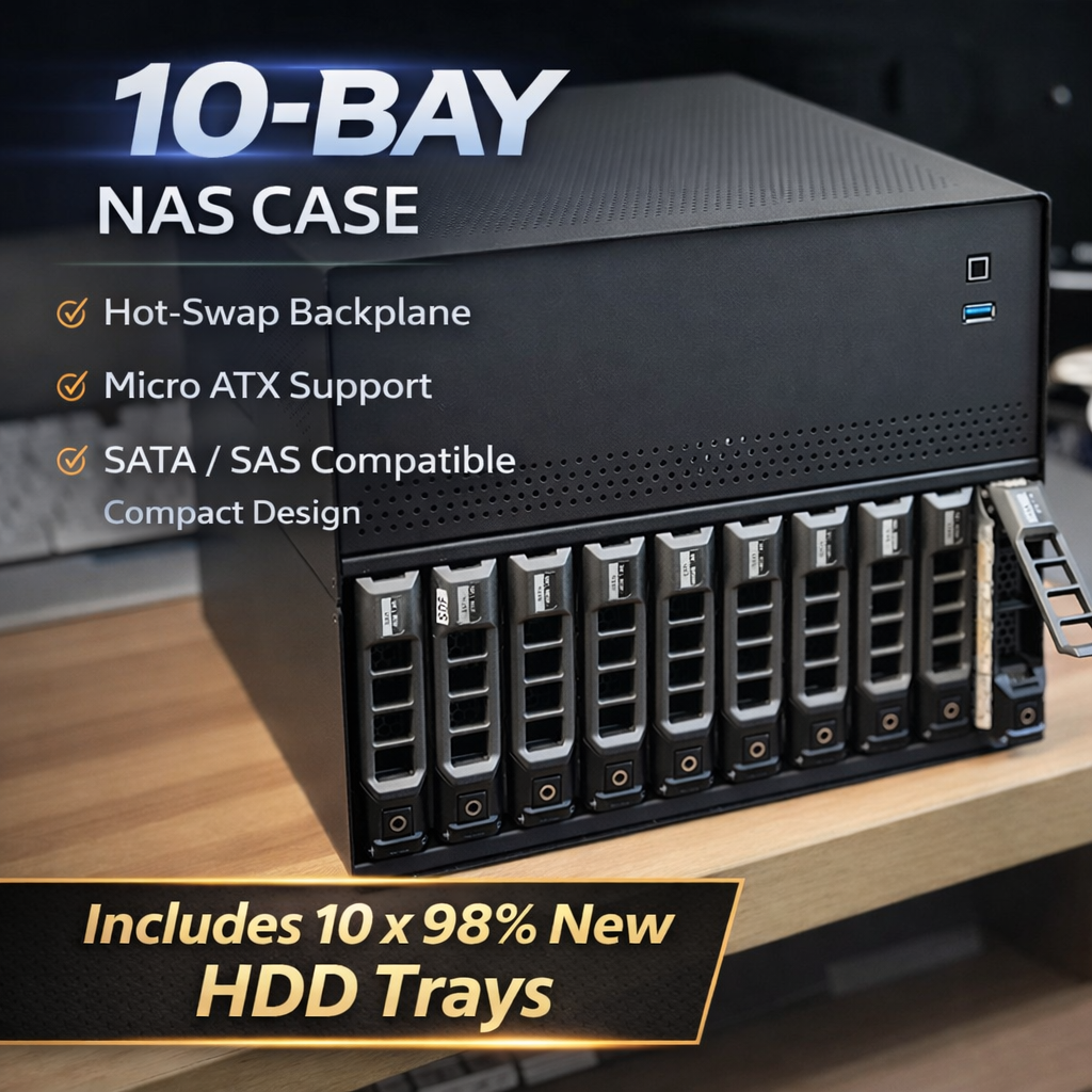 Retro Gaming Cabinet - 10 Bay NAS Server Case 0.8mm