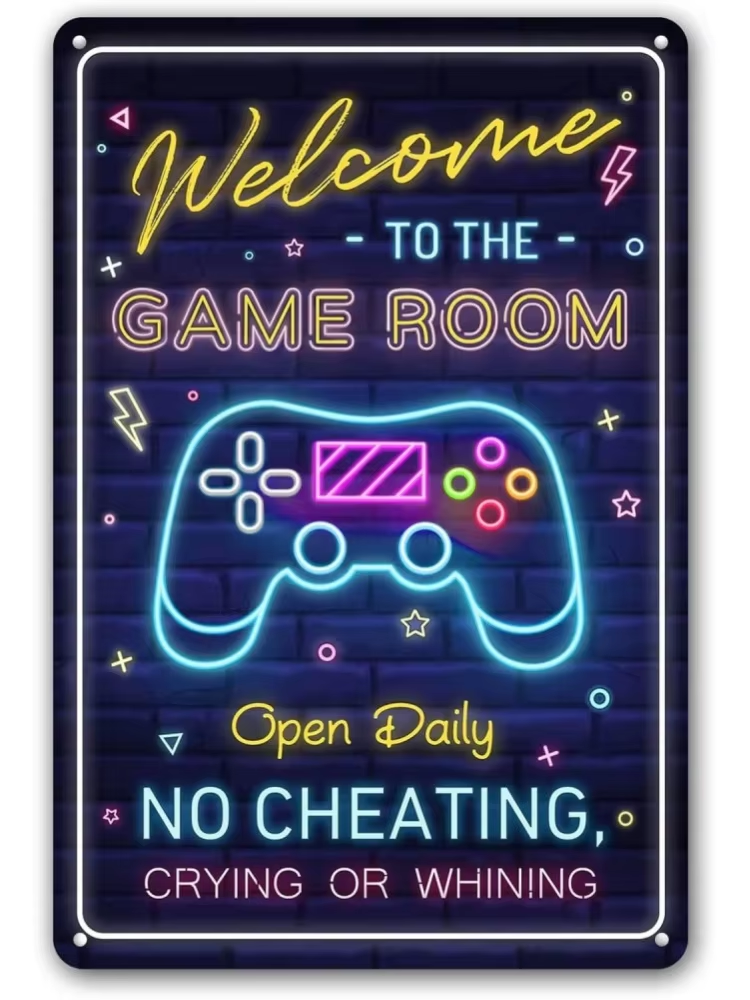 Retro Gaming Gifts For Men - Man Cave Decor Welcome To The