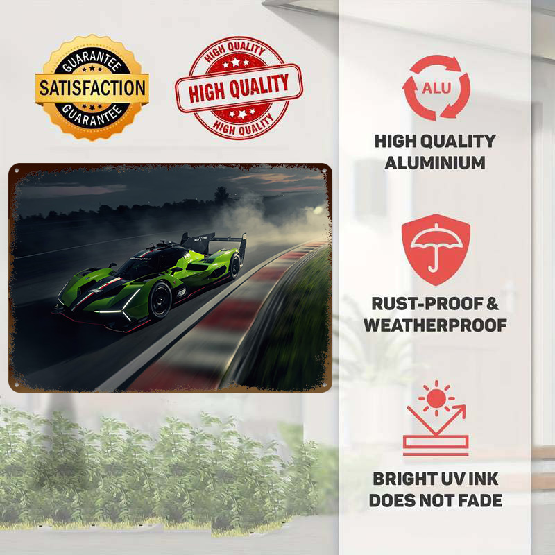 Green Race Car on Track Poster - Retro Gaming On recensione e prezzo