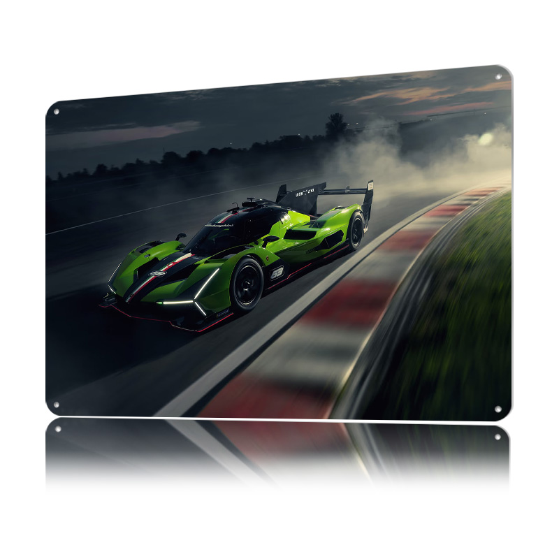 Green Race Car on Track Poster - Retro Gaming On recensione e prezzo