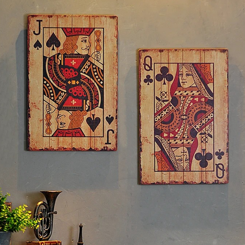 Industrial Chic Poker Wall Dec - Retro Gaming Bar recensione e prezzo