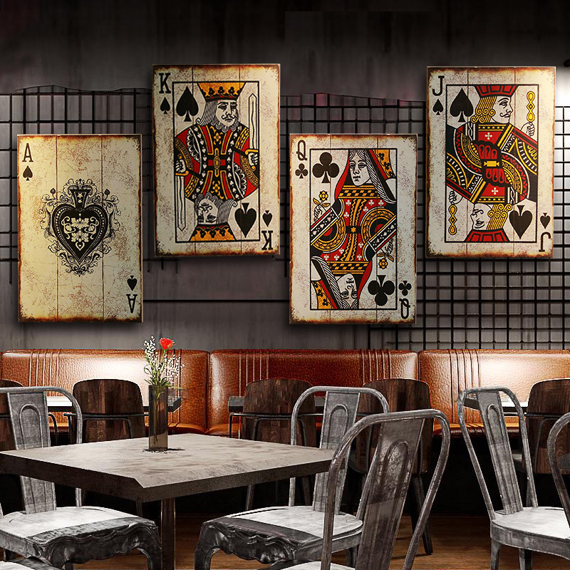 Industrial Chic Poker Wall Dec - Retro Gaming Bar recensione e prezzo