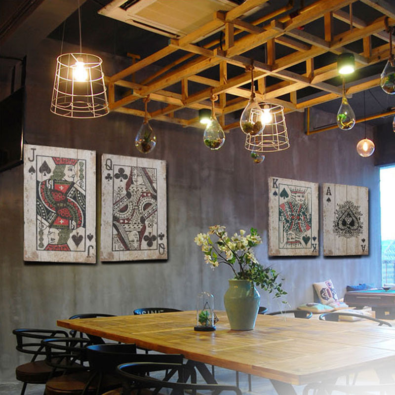 Industrial Chic Poker Wall Dec - Retro Gaming Bar recensione e prezzo