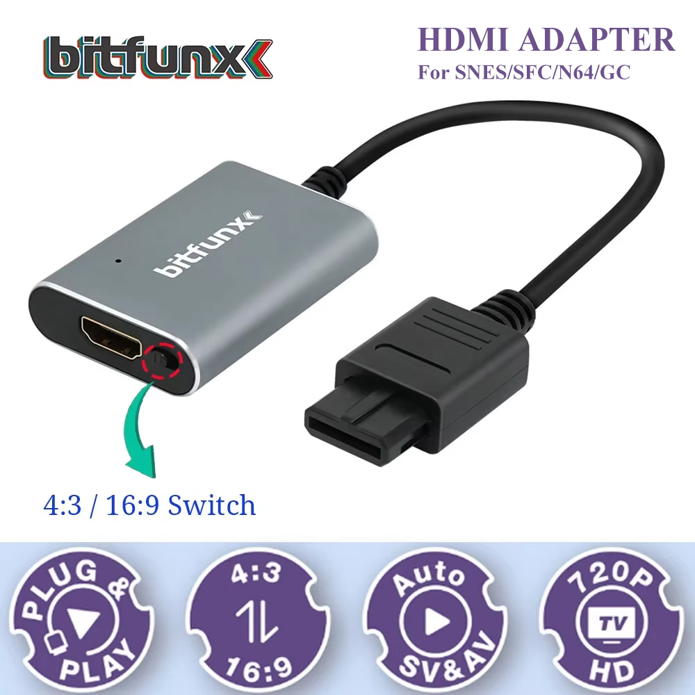 Bitfunx 720P Svideo / AV To HD - Retro Gaming Upscaler recensione e prezzo
