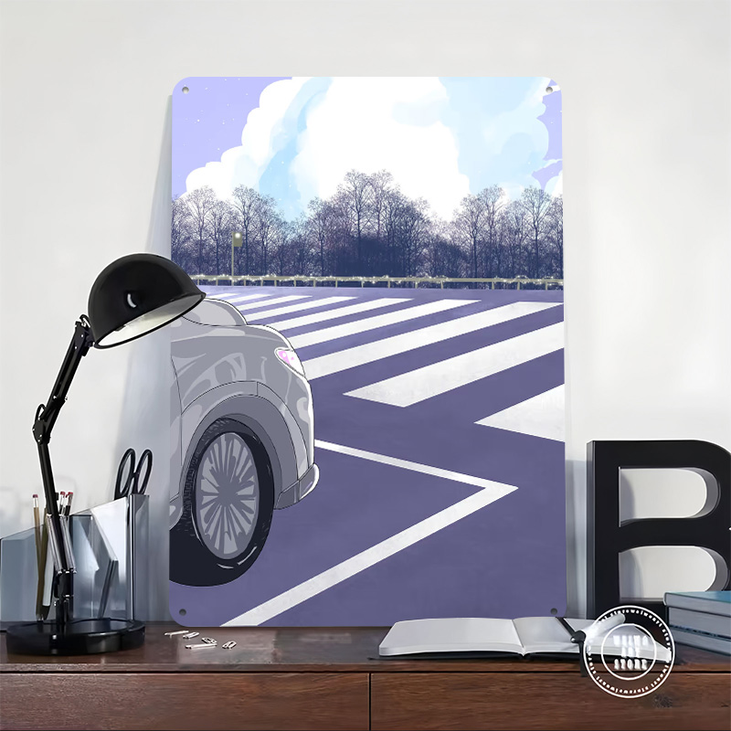 on Crosswalk With Winter Trees - Retro Gaming On recensione e prezzo