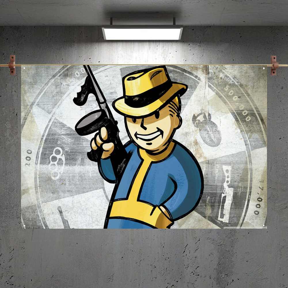 Game-F-fallouts-logo Cool Retr - Retro Gaming Banner recensione e prezzo