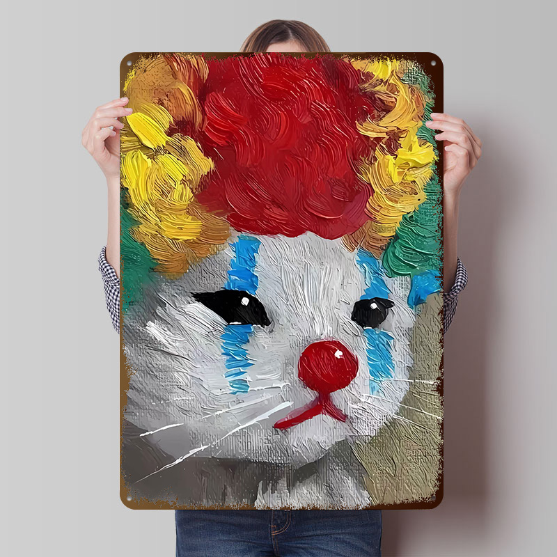 Sad Clown Cat Painting Tinplat - Retro Gaming Gadgets recensione e prezzo