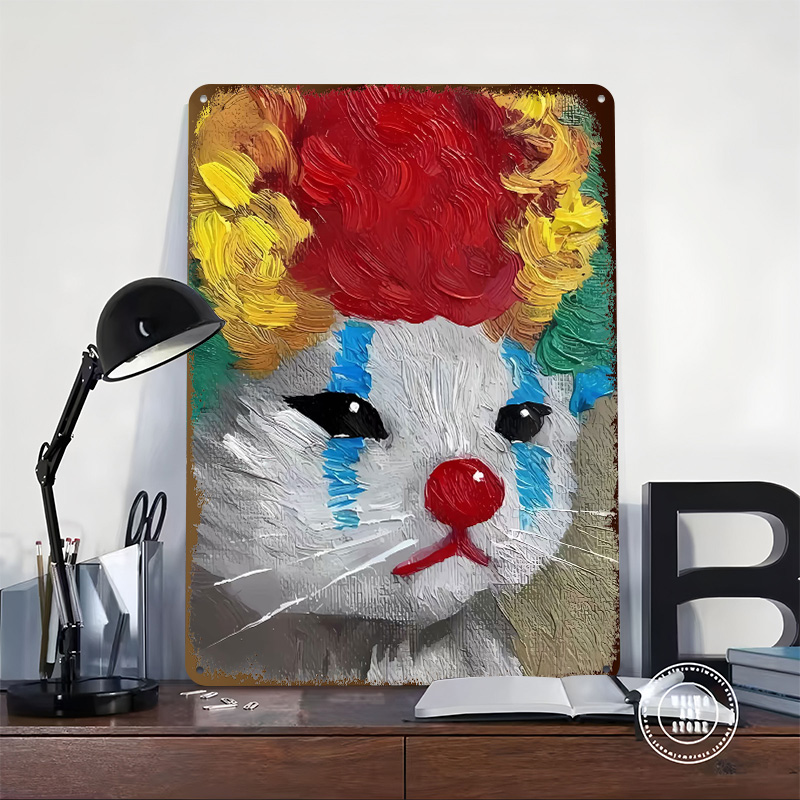 Sad Clown Cat Painting Tinplat - Retro Gaming Gadgets recensione e prezzo