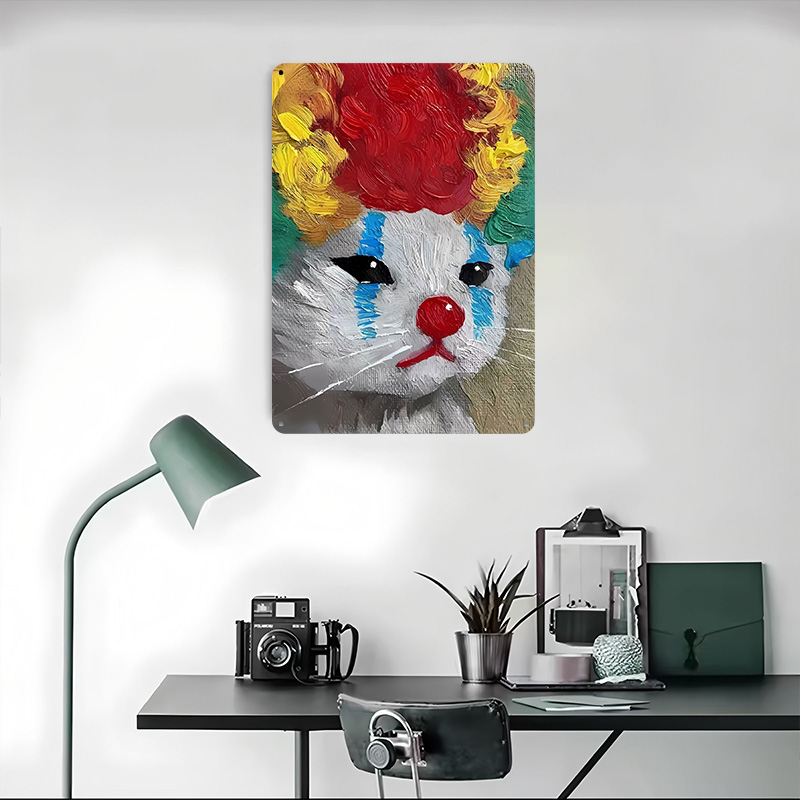 Sad Clown Cat Painting Tinplat - Retro Gaming Gadgets recensione e prezzo
