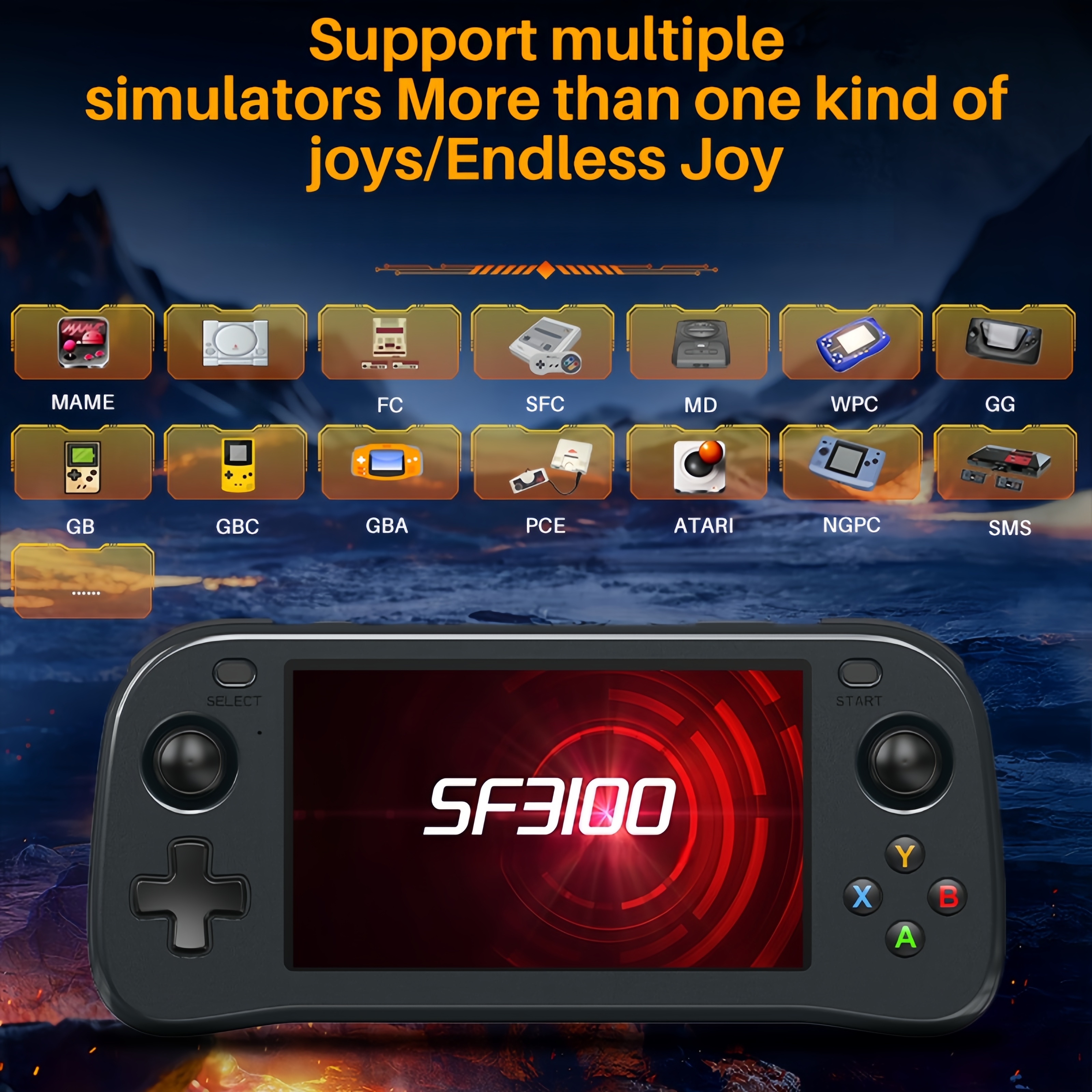 SF3100 Portable Handheld Game  - Retro Gaming Gadgets recensione e prezzo