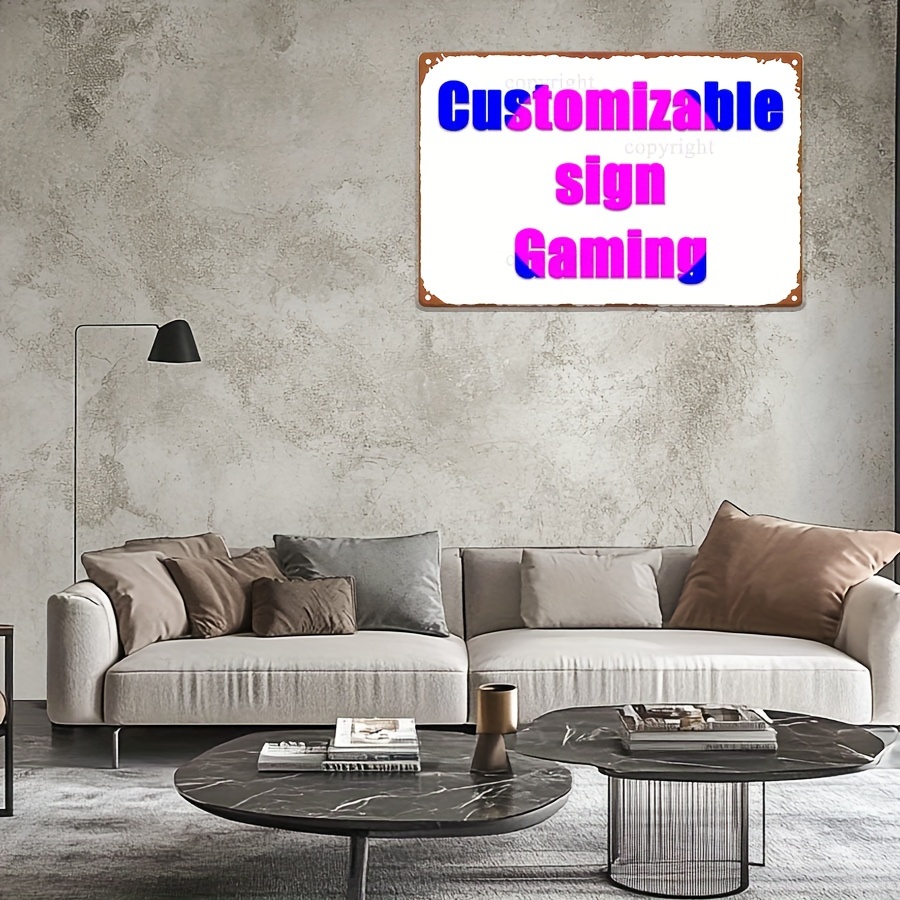 8x12 Inch Custom Gaming Metal  - Retro Gaming Bar recensione e prezzo