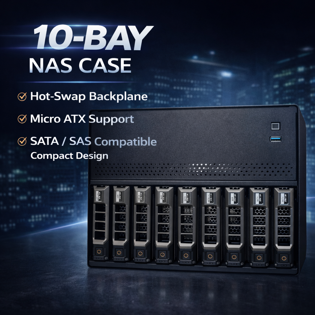 10 Bay NAS Server Case 0.8mm G - Retro Gaming Cabinet recensione e prezzo