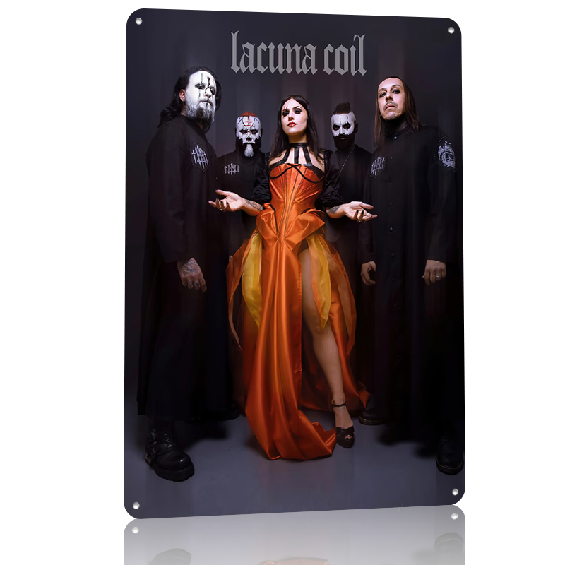 Lacuna Coil Band Portrait Tin  - Retro Gaming Bar recensione e prezzo