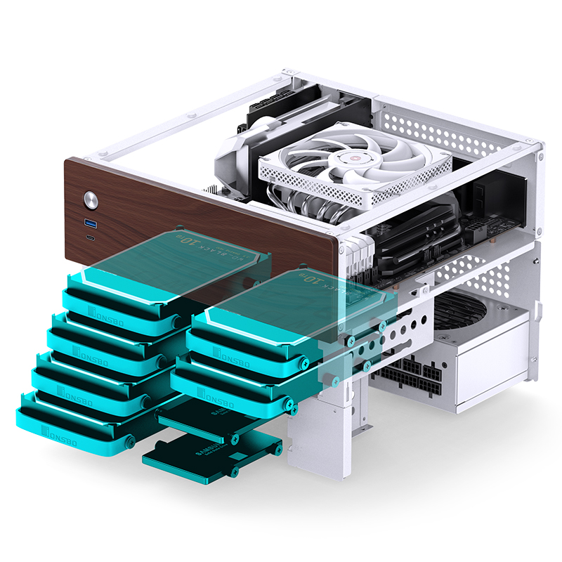 JONSBO N4 Mini NAS Case M-ATX  - Retro Gaming Cabinet recensione e prezzo