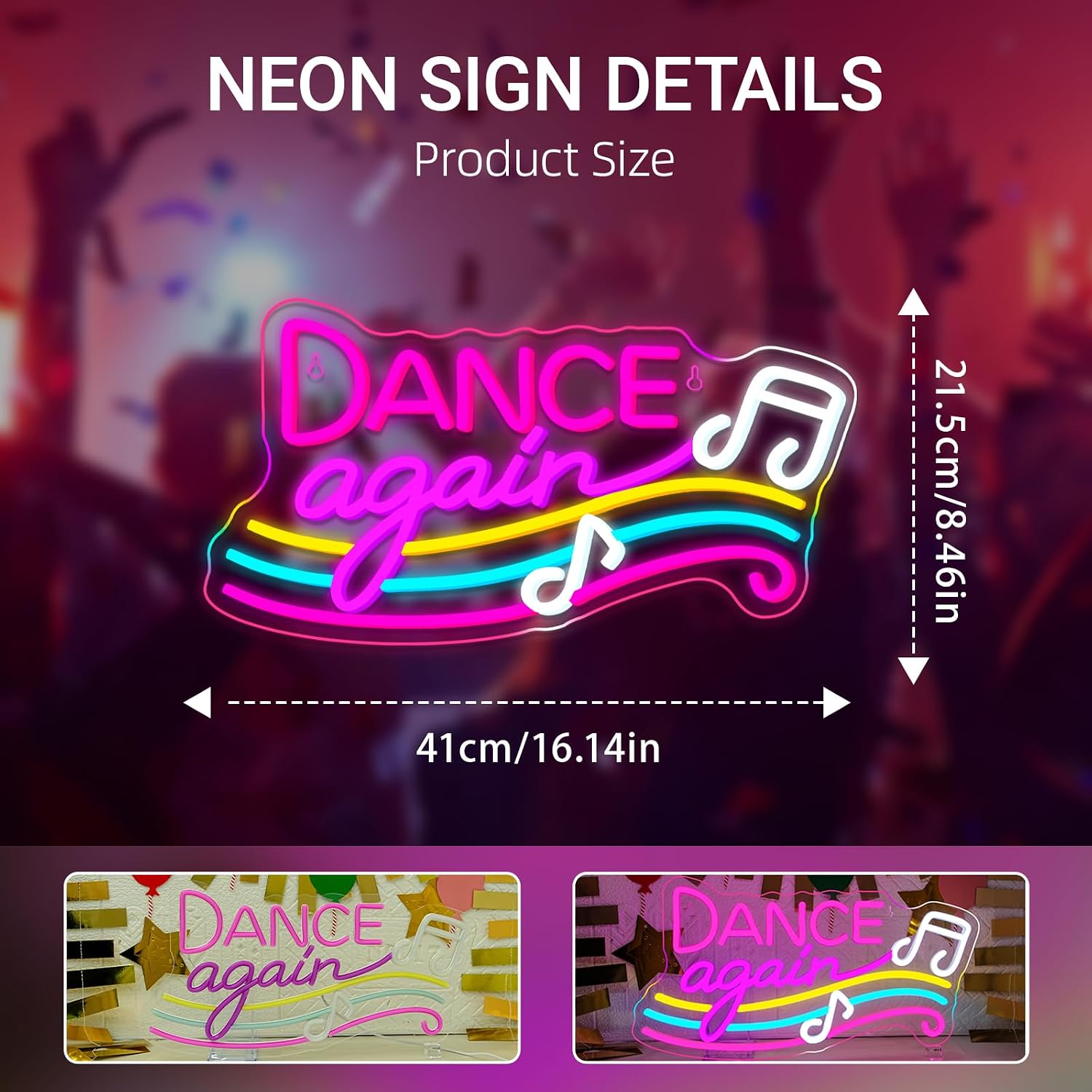 Dance Neon Sign USB Powered Ha - Retro Gaming Bar recensione e prezzo