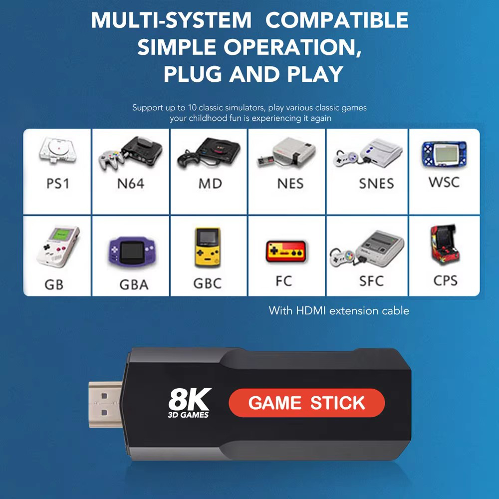 X2 Game Stick HD 4K 8K 3D Cons - Retro Gaming Usb Stick recensione e prezzo