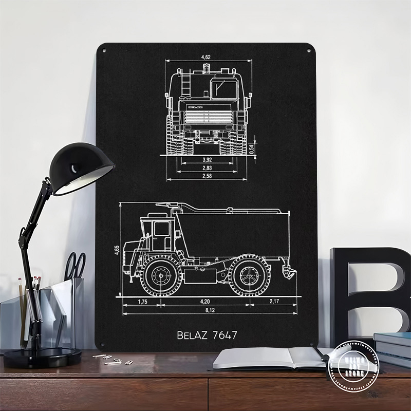 BelAZ 7647 Metal Poster Wall A - Retro Gaming Bar recensione e prezzo
