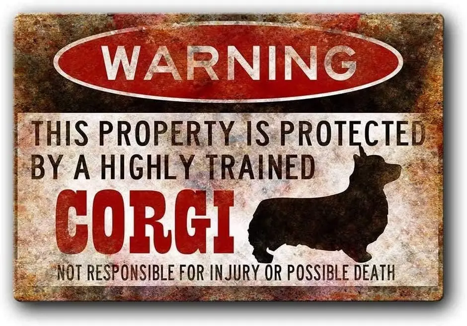 DAOLEG Warning Corgi Metal Pla - Retro Gaming Bar recensione e prezzo