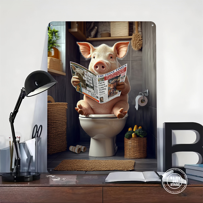 Pig Reading Newspaper on Toile - Retro Gaming On recensione e prezzo