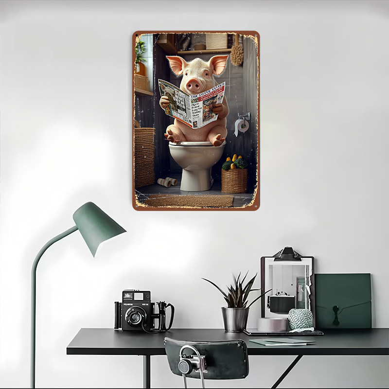 Pig Reading Newspaper on Toile - Retro Gaming On recensione e prezzo