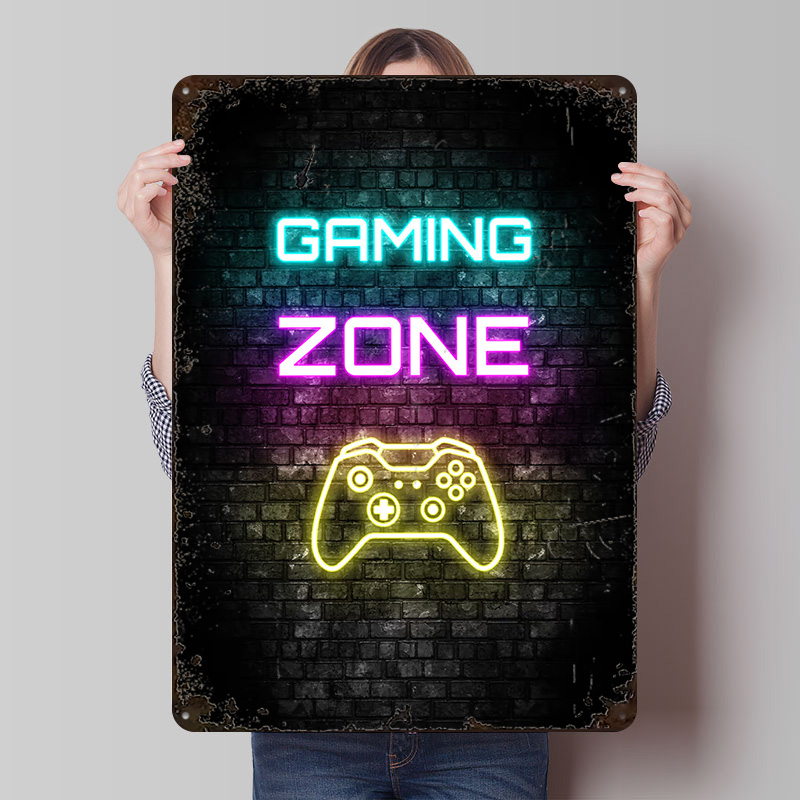 Gaming Zone Neon Sign on Brick - Retro Gaming On recensione e prezzo