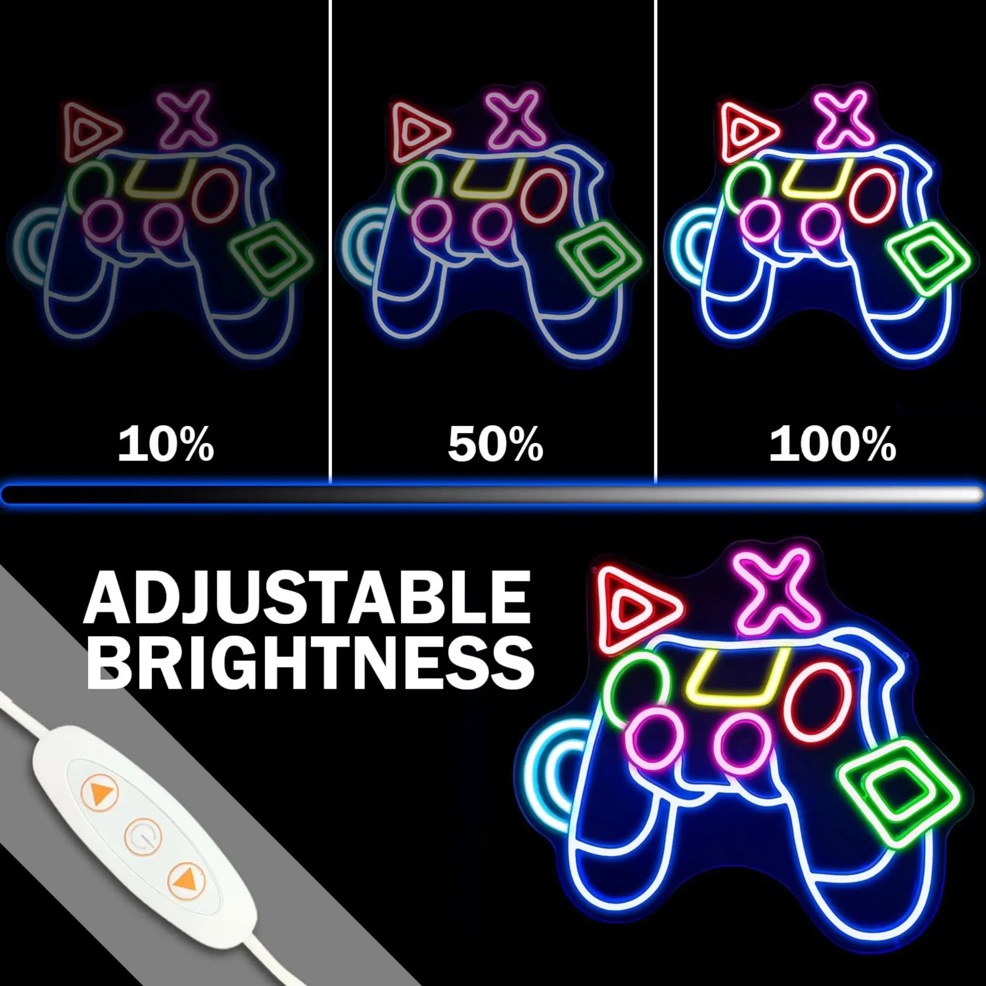 Game Controller LED Neon Light - Retro Gaming Gifts For Men recensione e prezzo