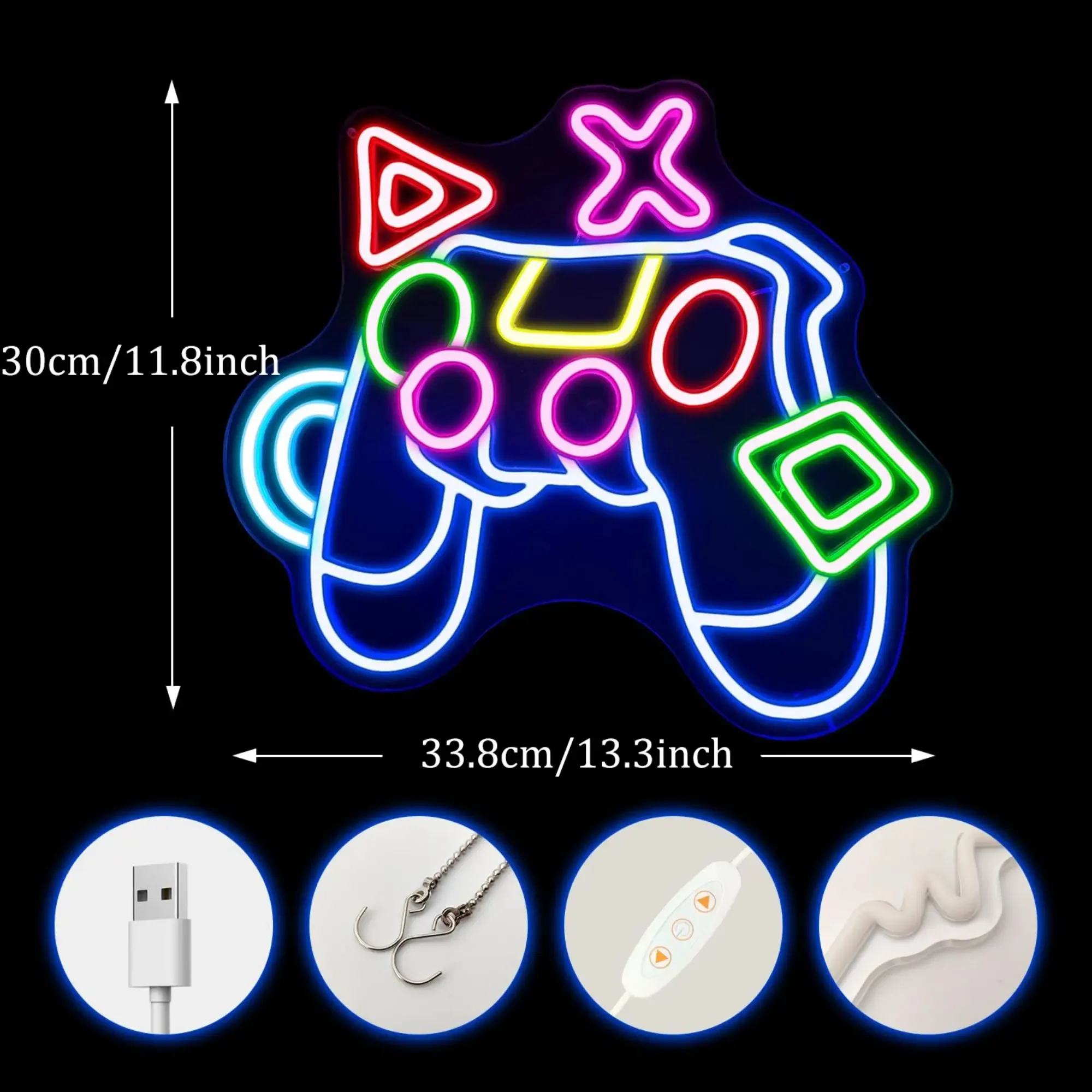 Game Controller LED Neon Light - Retro Gaming Gifts For Men recensione e prezzo