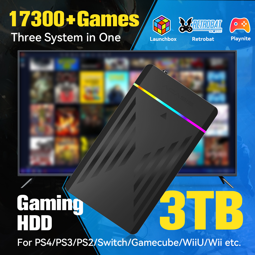 3TB Portable Gaming HDD Launch - Retro Gaming System recensione e prezzo